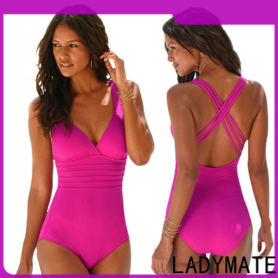 LADYMATE molded cup black two piece swimsuit manufacturer for female
