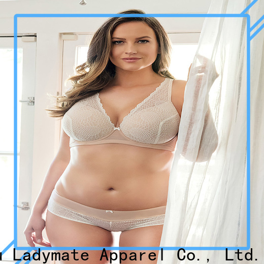 LADYMATE unlined sheer lace bra wholesale for ladies