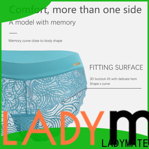 LADYMATE embroidery high cut briefs supplier for female