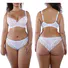 Full cup bra woman bra sets molded cup bra and brief plus size bra sets