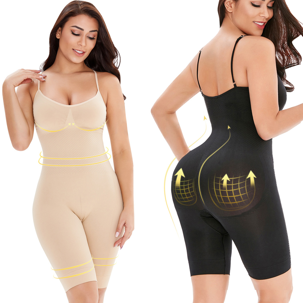 Bodysuit women seamless full coverage body shaping suit