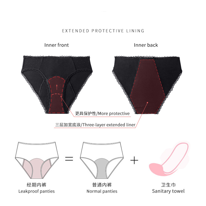 LADYMATE comfortable cotton period underwear company for female-1