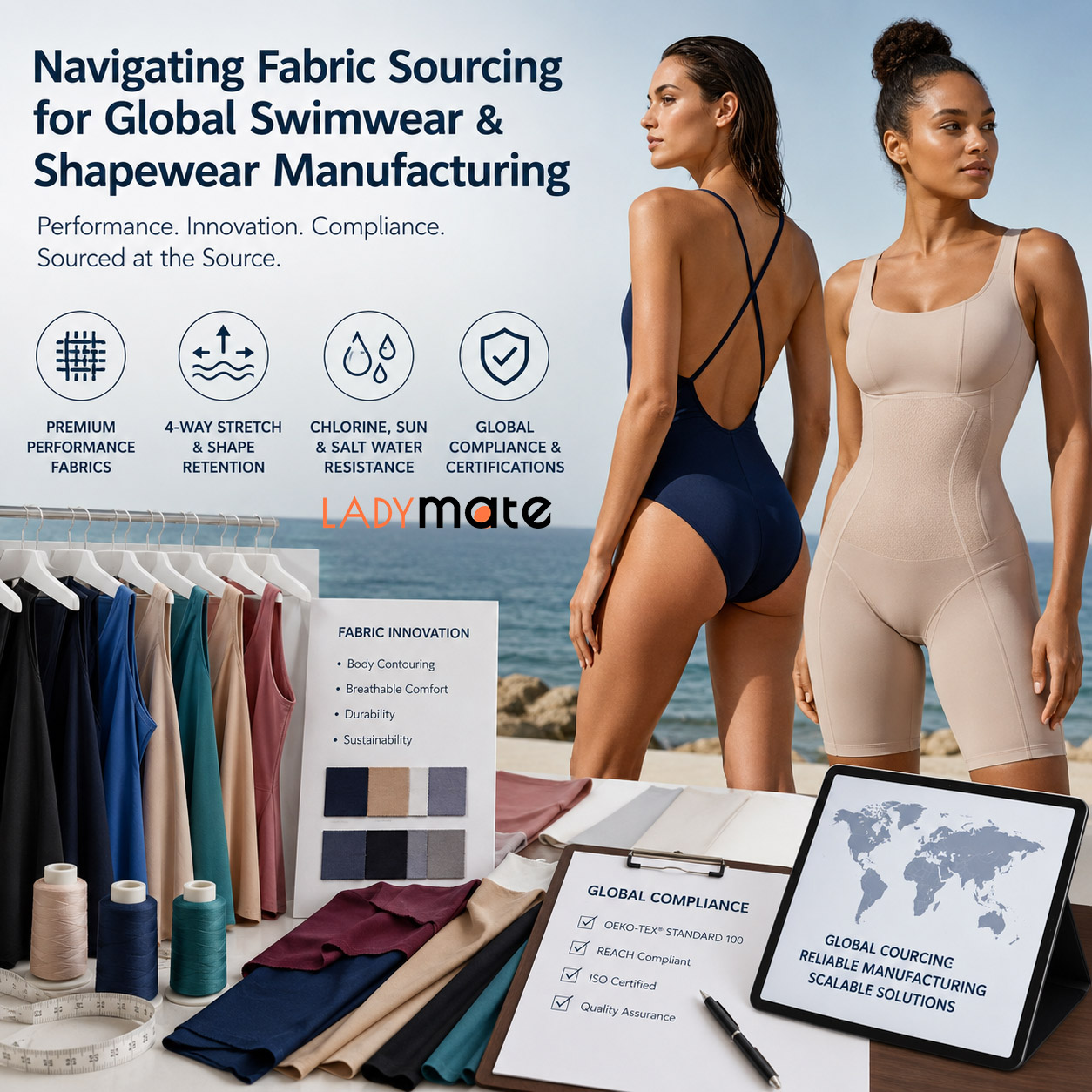 Navigating Fabric Sourcing for Global Swimwear & Shapewear Manufacturing