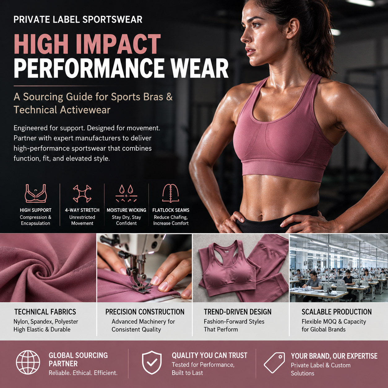 Developing Private Label Sportswear and Sports Bras: A Sourcing Guide for High-Impact Performance Wear