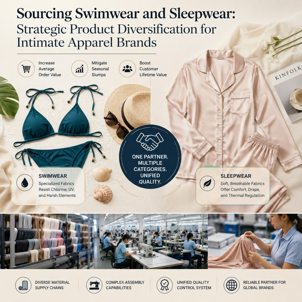 Sourcing Swimwear and Sleepwear: Strategic Product Diversification for Intimate Apparel Brands