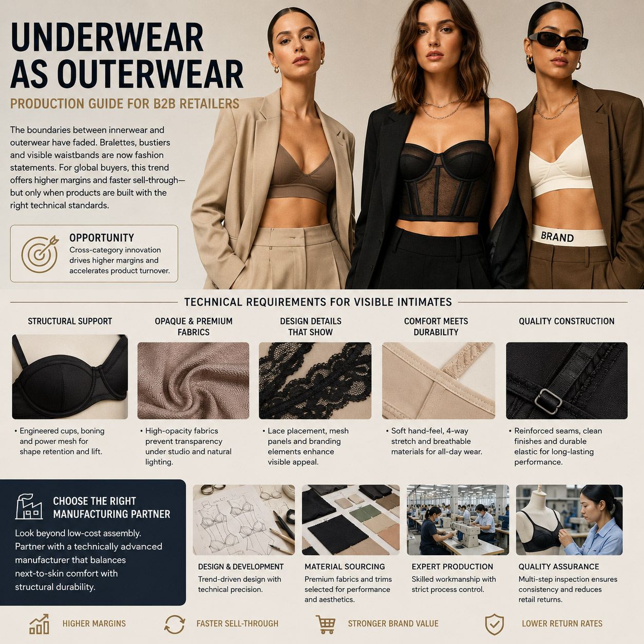 Sourcing Underwear for the Underwear-as-Outerwear Trend: A Technical Production Guide for B2B Retailers