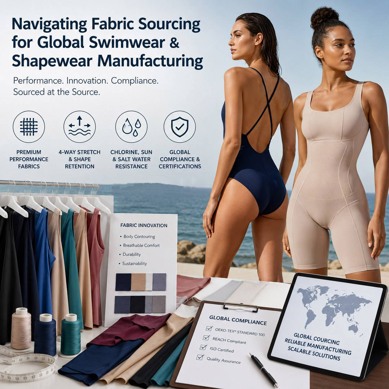 Navigating Fabric Sourcing for Global Swimwear & Shapewear Manufacturing
