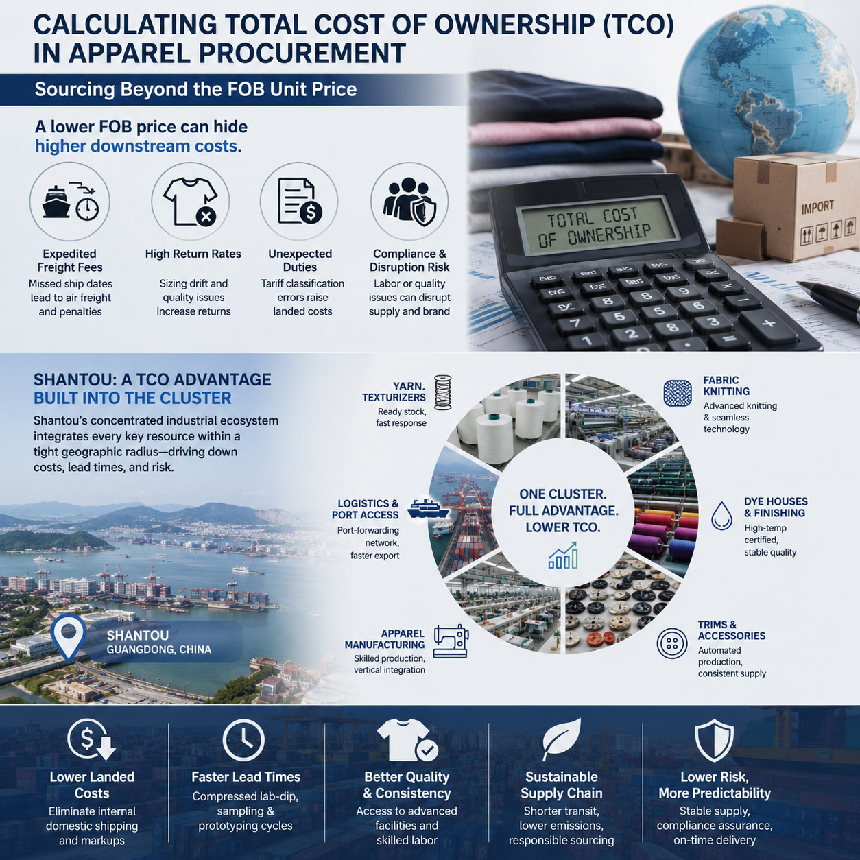 Calculating Total Cost of Ownership (TCO) in Apparel Procurement: Sourcing Beyond the FOB Unit Price