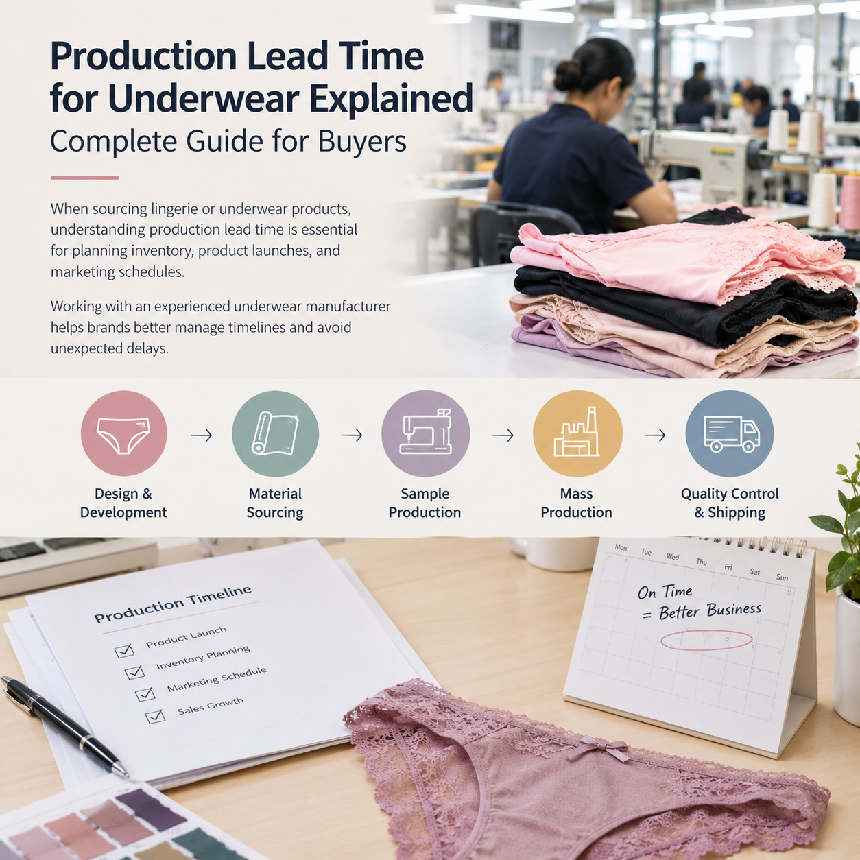 Production Lead Time for Underwear Explained – Complete Guide for Buyers